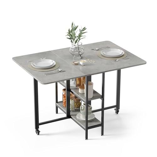 Mondeer Folding Dining Table Mesa de Comedor Plegable móvil