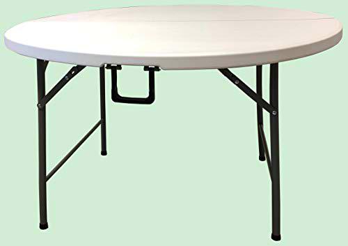 Homelux 710091 Mesa Plegable Resina, Redonda, 120 cm Alto 74 cm