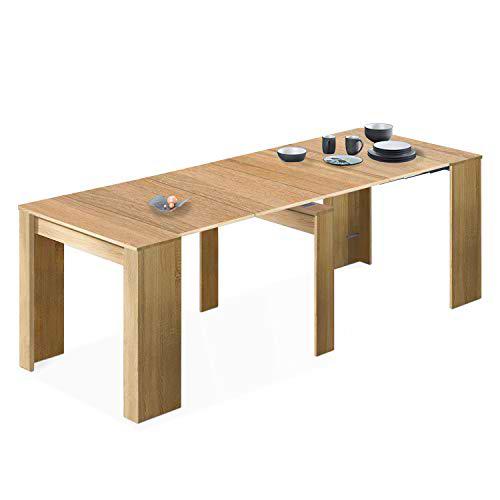 Habitdesign Mesa de Comedor, Consola, Mesa Extensible