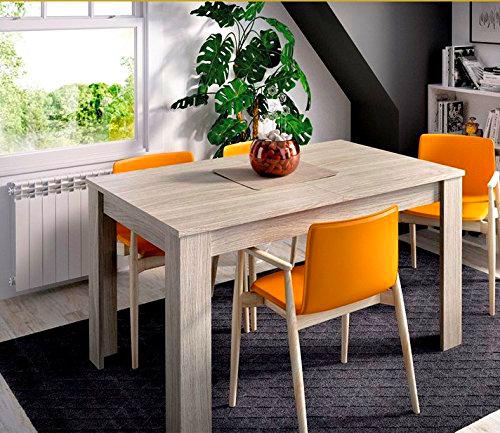 LIQUIDATODO ® - Mesa extensible moderna y barata de 140x90cm ext a 190cm en gris