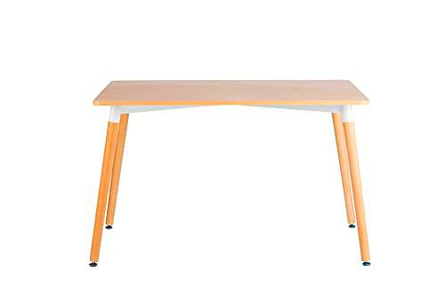 Homemania Mesa Diamond para el Comedor, MDF, PVC, 120 x 80 x 74.5 cm