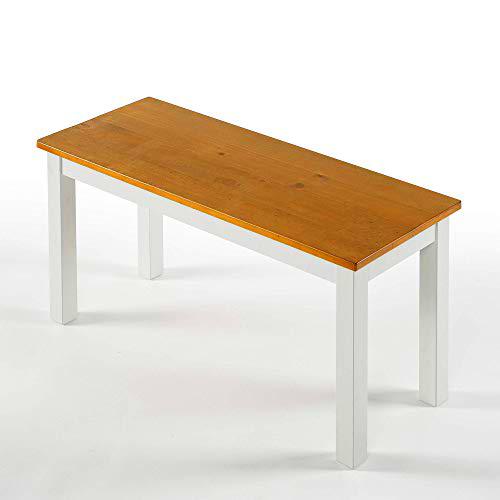 Zinus Farmhouse Bench Banco, Madera, Granja, 36.22 x 14 x 18 Inches