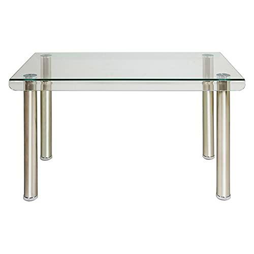 BigBuy Home S0111552 Mesa de Comedor Rec Cristal Templado